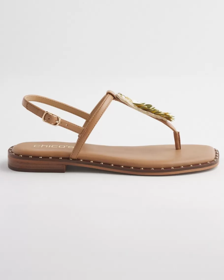 Chico's Parrot T-Strap Sandals