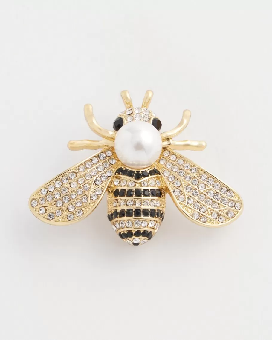 Chico's Pavé Bumble Bee Brooch