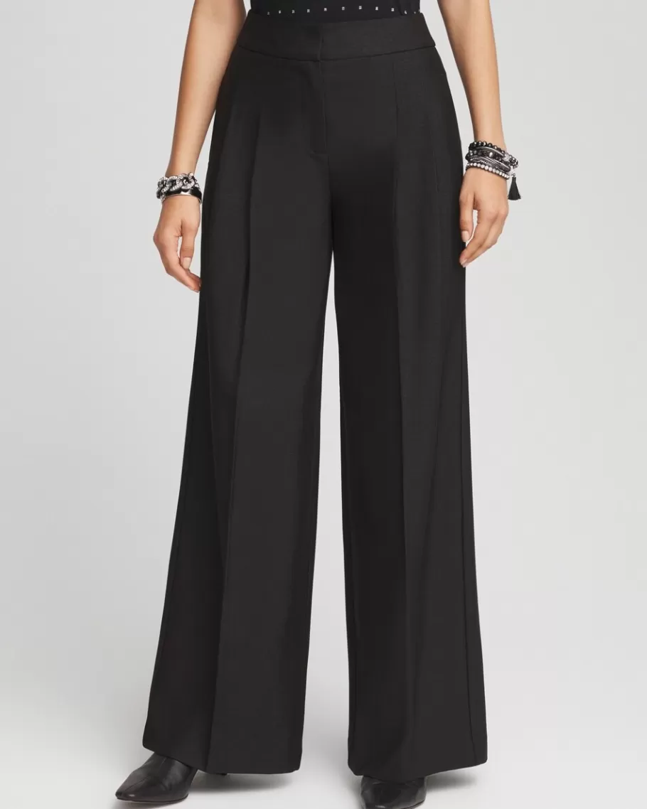 Chico's Pleated Wide Leg Pants