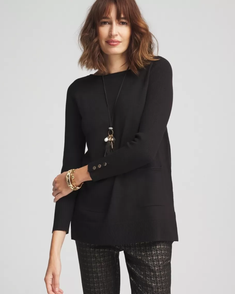 Chico's Pocket Sweater Tunic