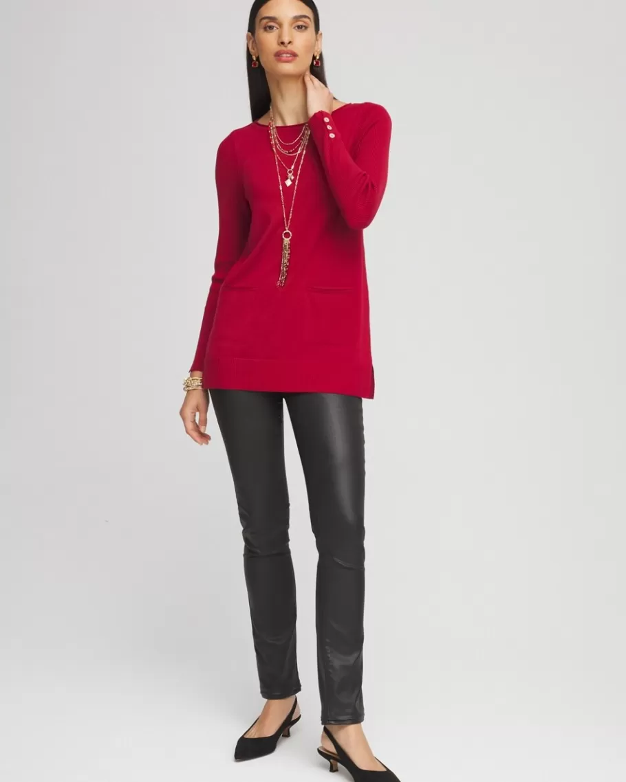 Chico's Pocket Sweater Tunic