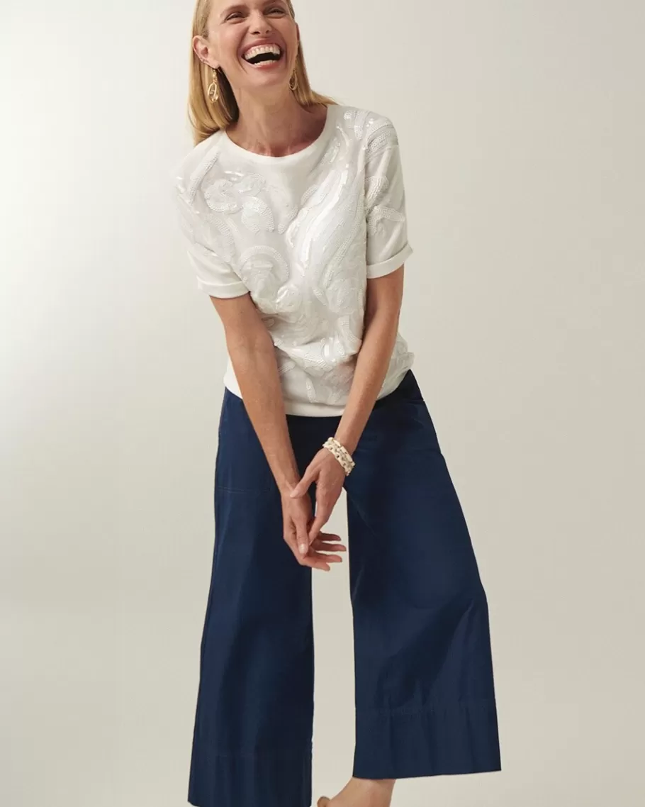 Chico's Poplin Culotte Pants