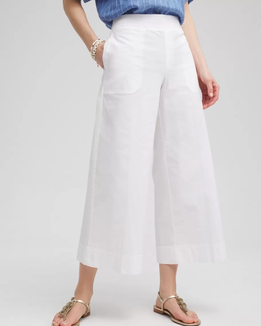 Chico's Poplin Culotte Pants