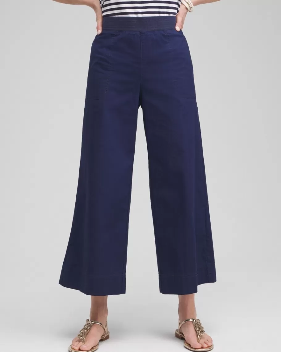 Chico's Poplin Culotte Pants