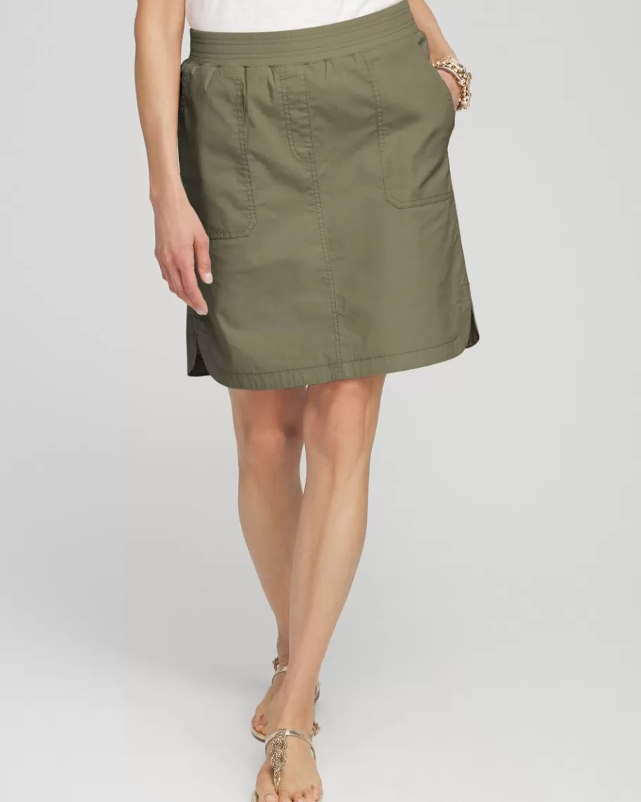 Chico's Poplin Skort