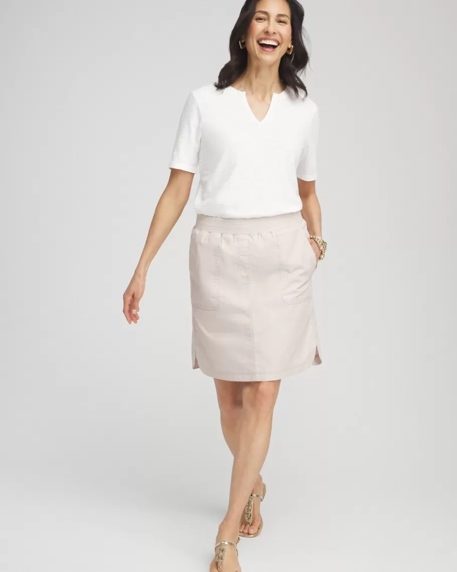 Chico's Poplin Skort