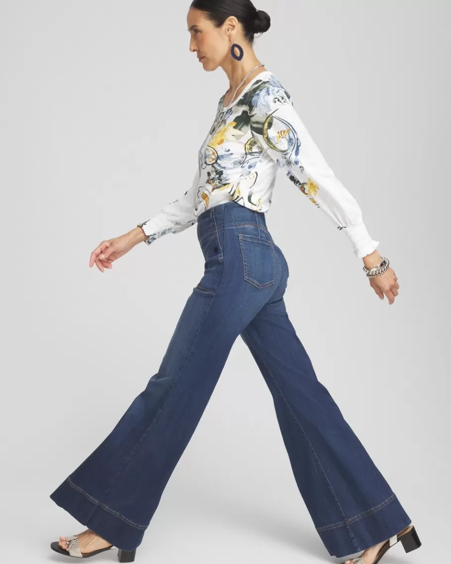 Chico's Pull-On Flare Trouser Jeans