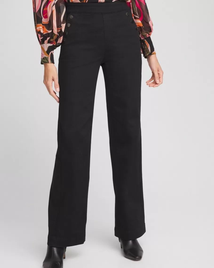 Chico's Pull-On Wide Leg Ankle Jeans