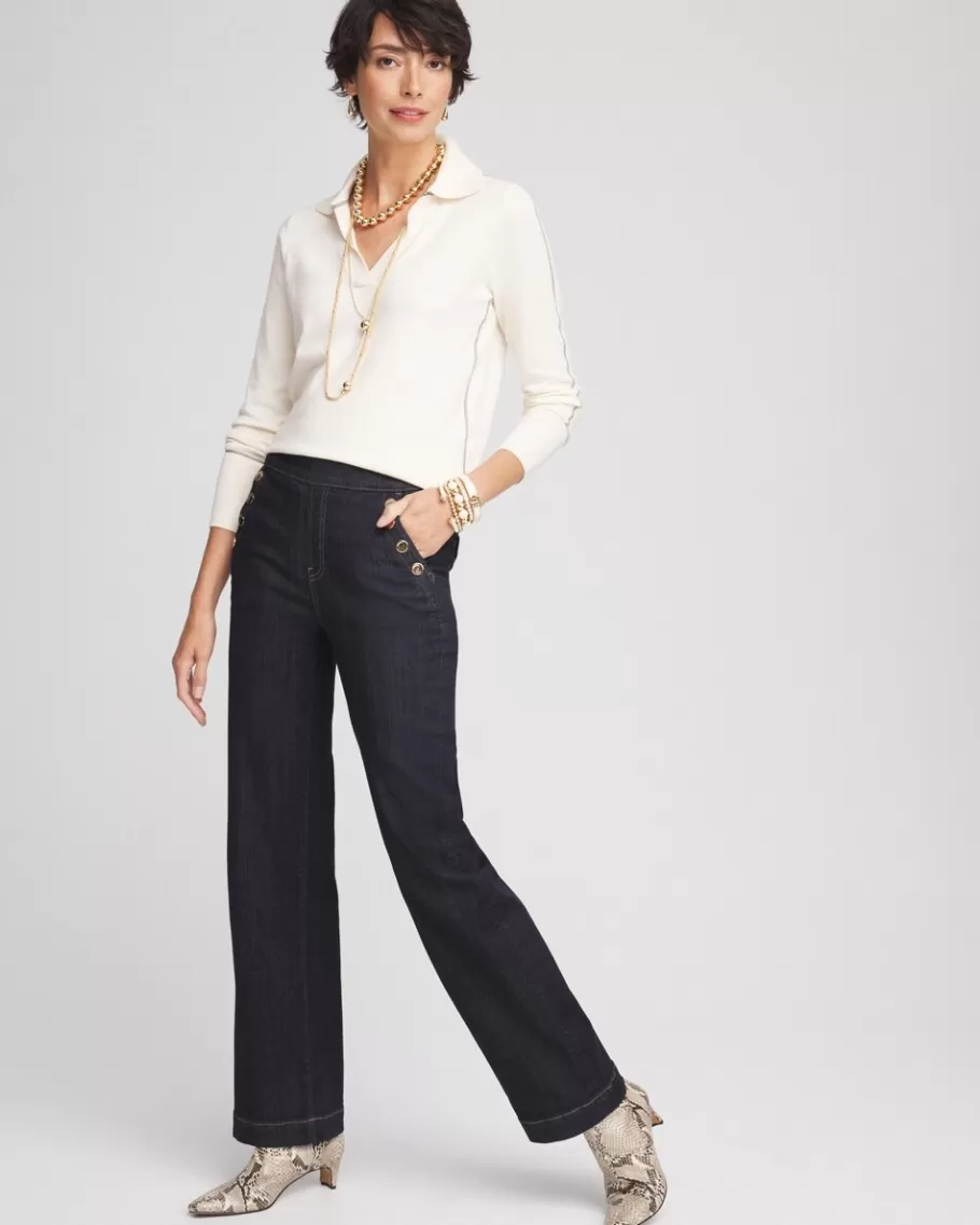 Chico's Pull-On Wide Leg Jean