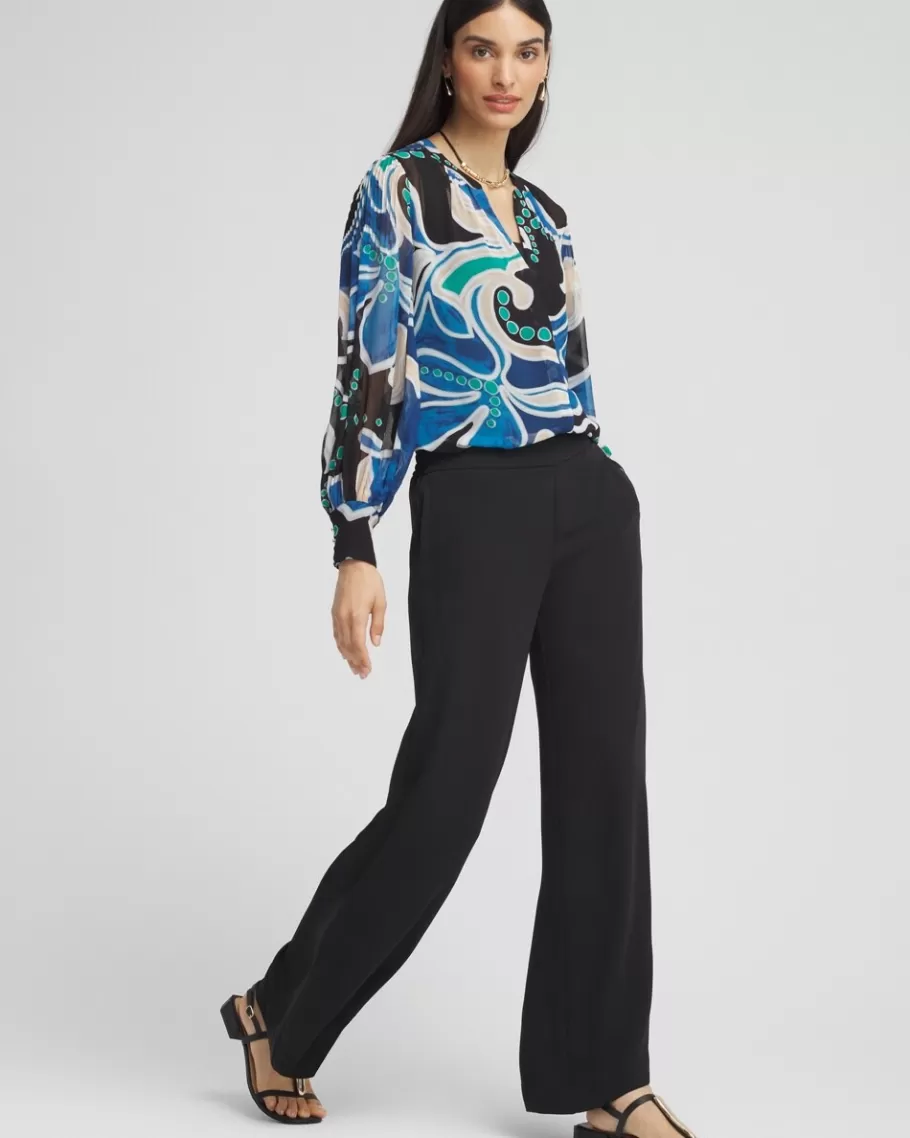 Chico's Pull-on Wide Leg Pants