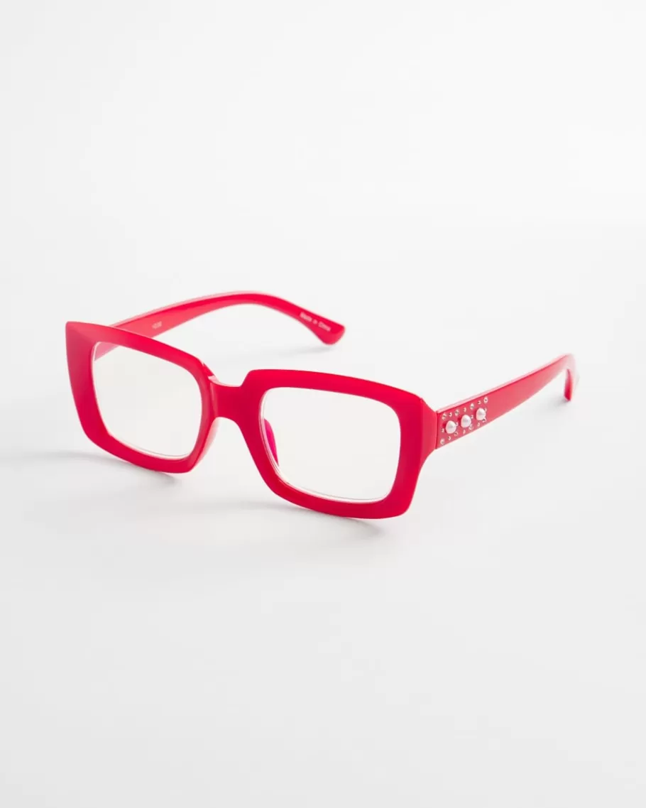 Chico's Red Rectangle Frame Readers