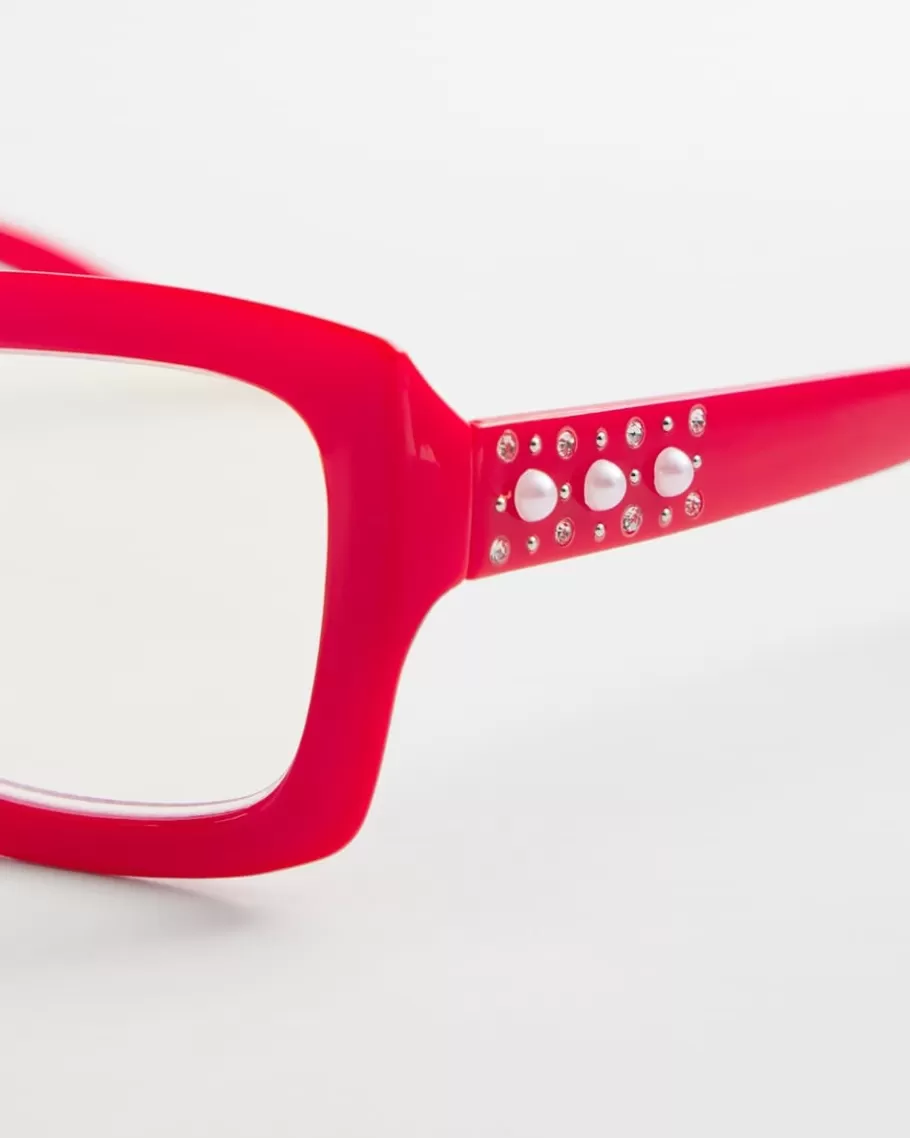 Chico's Red Rectangle Frame Readers