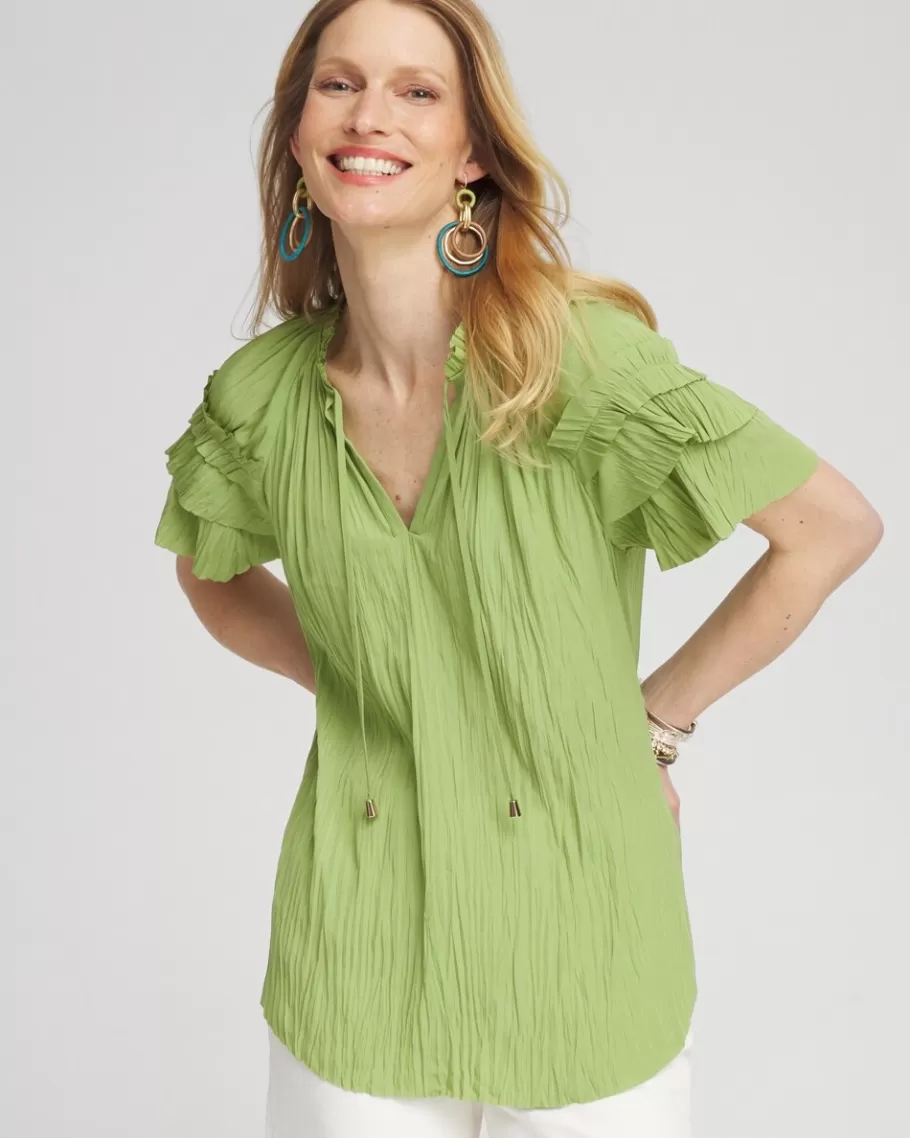 Chico's Ruffle Sleeve Blouse