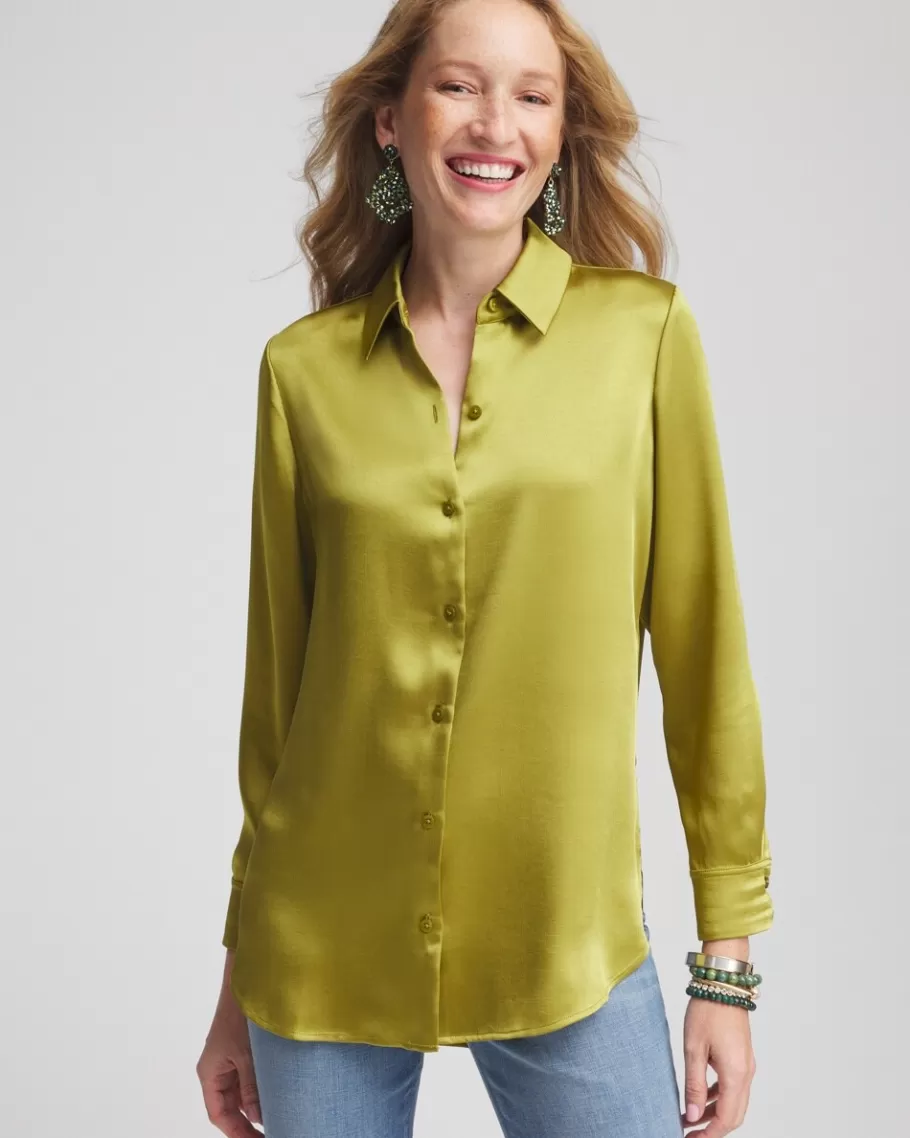 Chico's Satin High-low Tunic