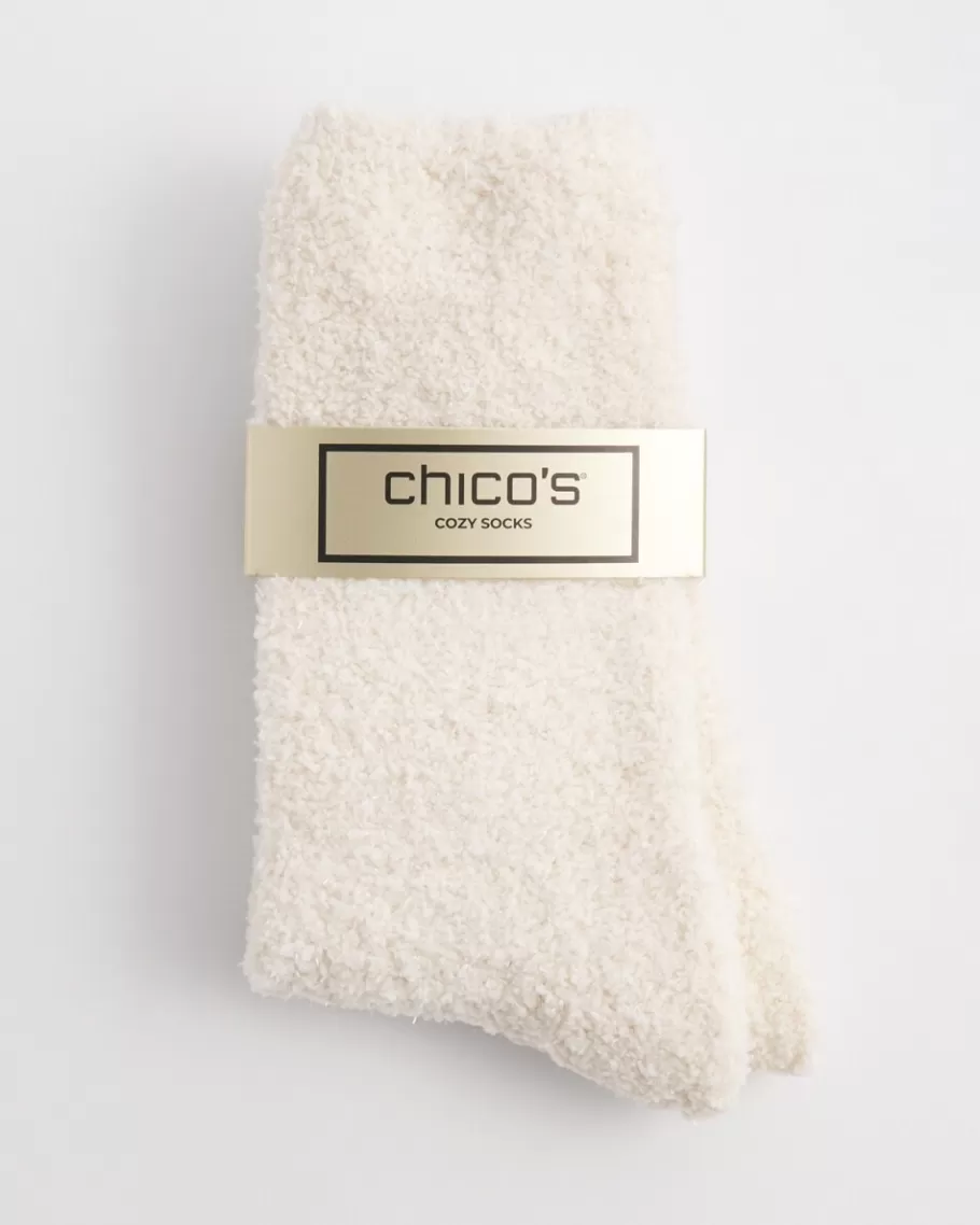 Chico's Shimmer Furry Socks