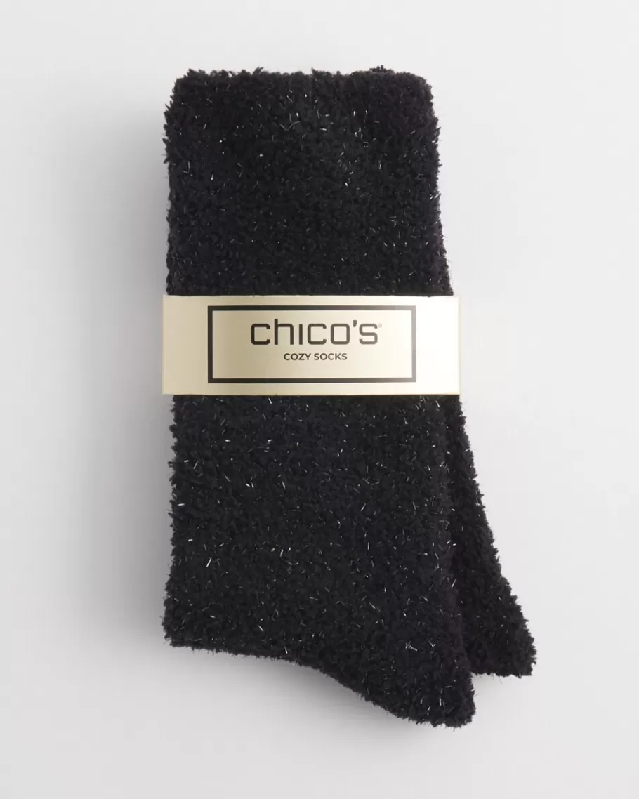 Chico's Shimmer Furry Socks