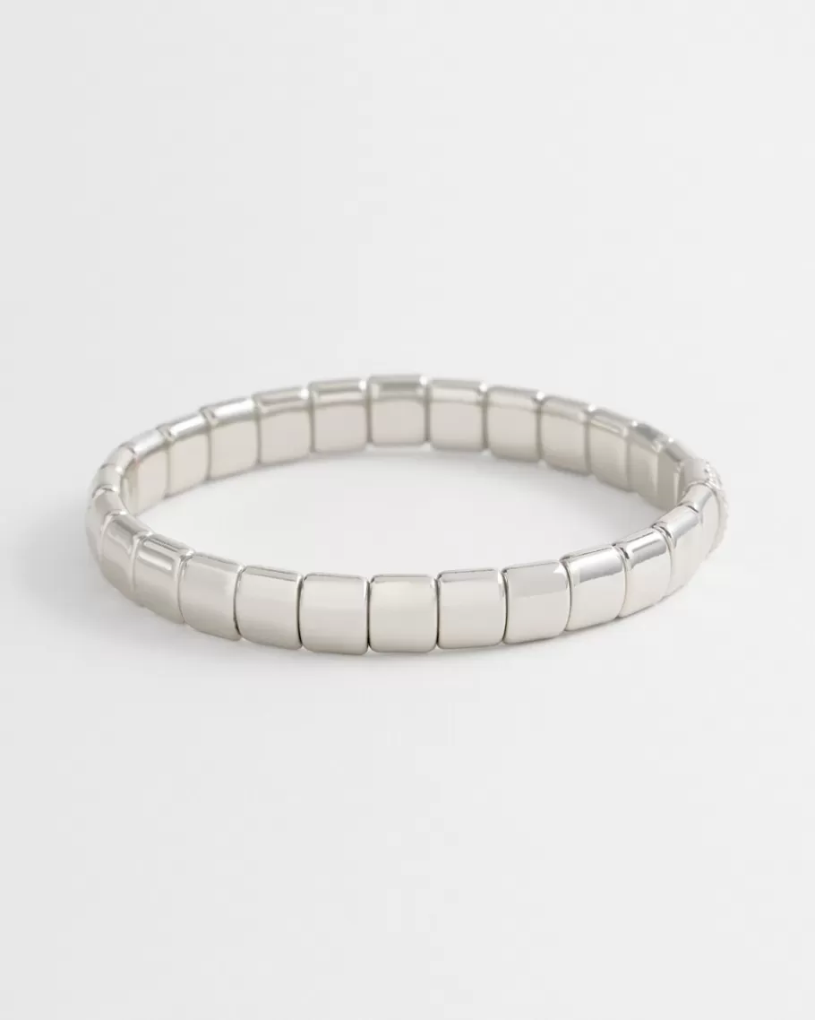 Chico's Tone Stretch Pavé Stretch Bracelet