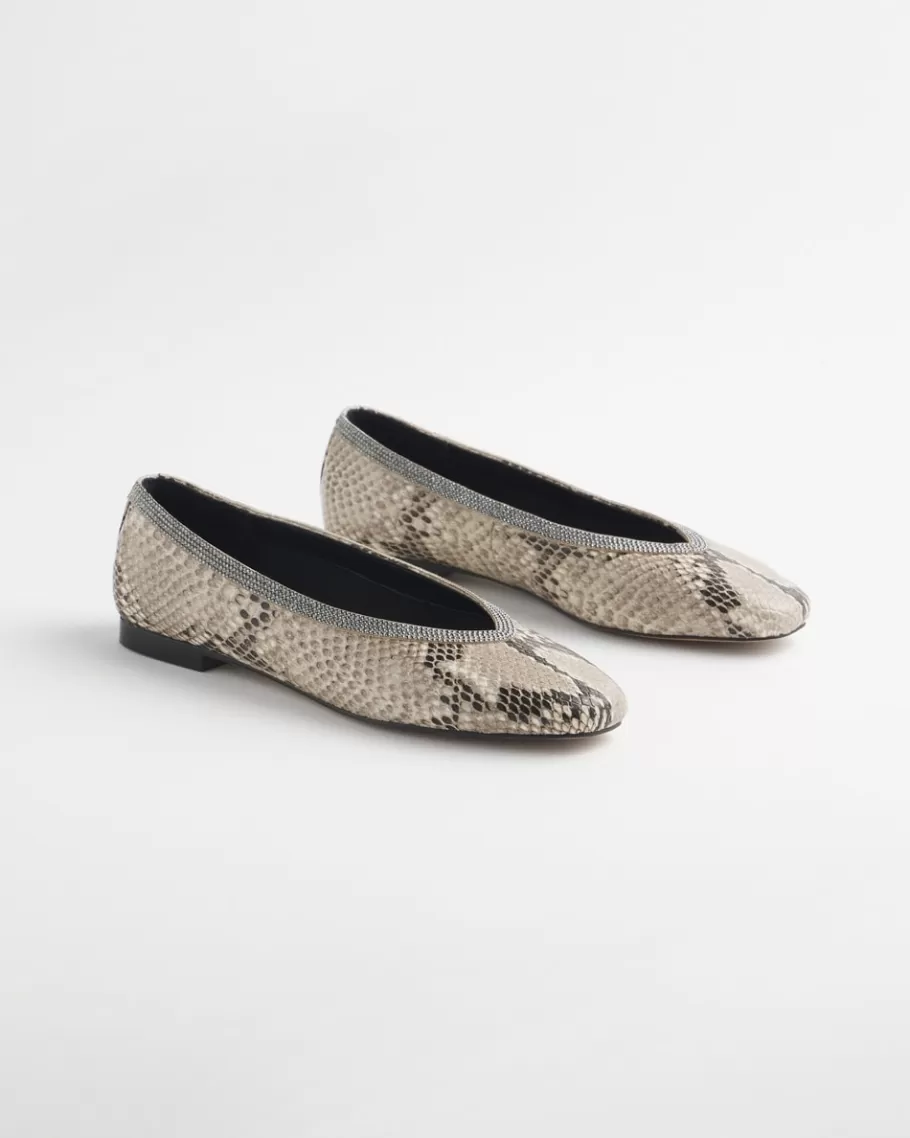 Chico's Snake Print Flats