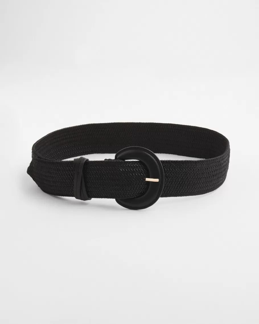 Chico's Stretch Raffia Belt