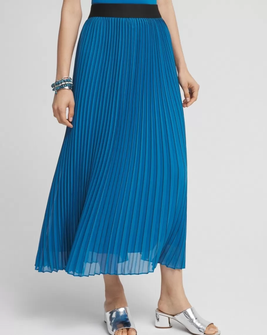 Chico's Sunburst Pleated Skirt