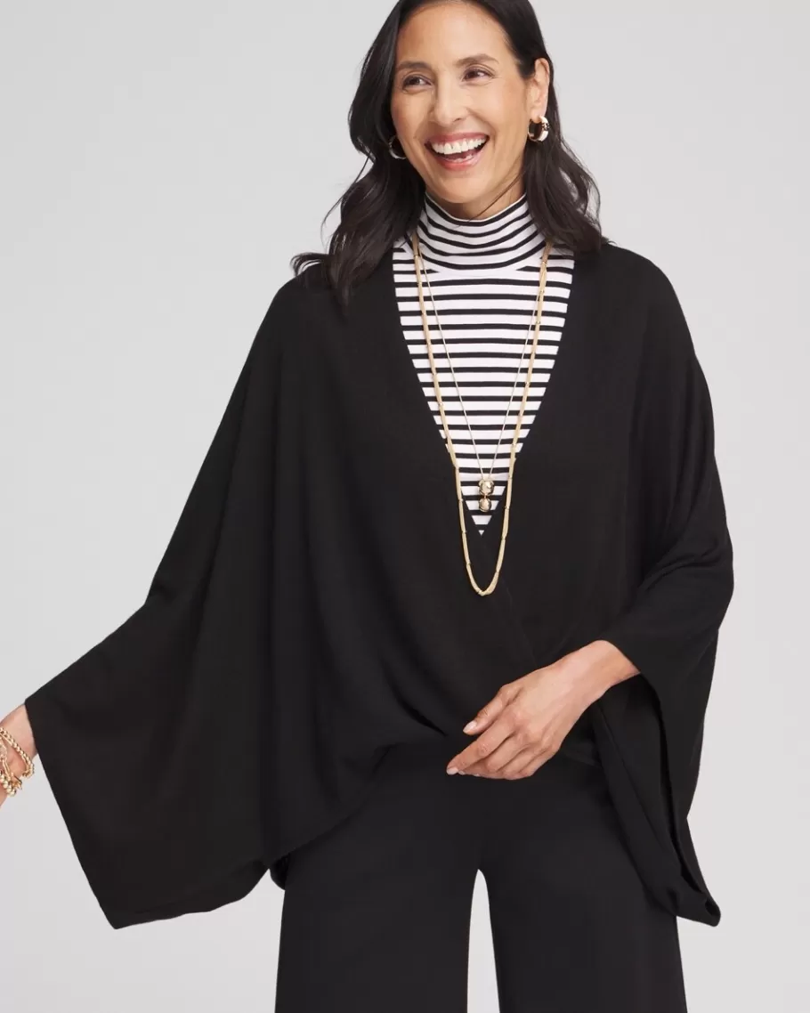 Chico's Surplice Sweater Poncho