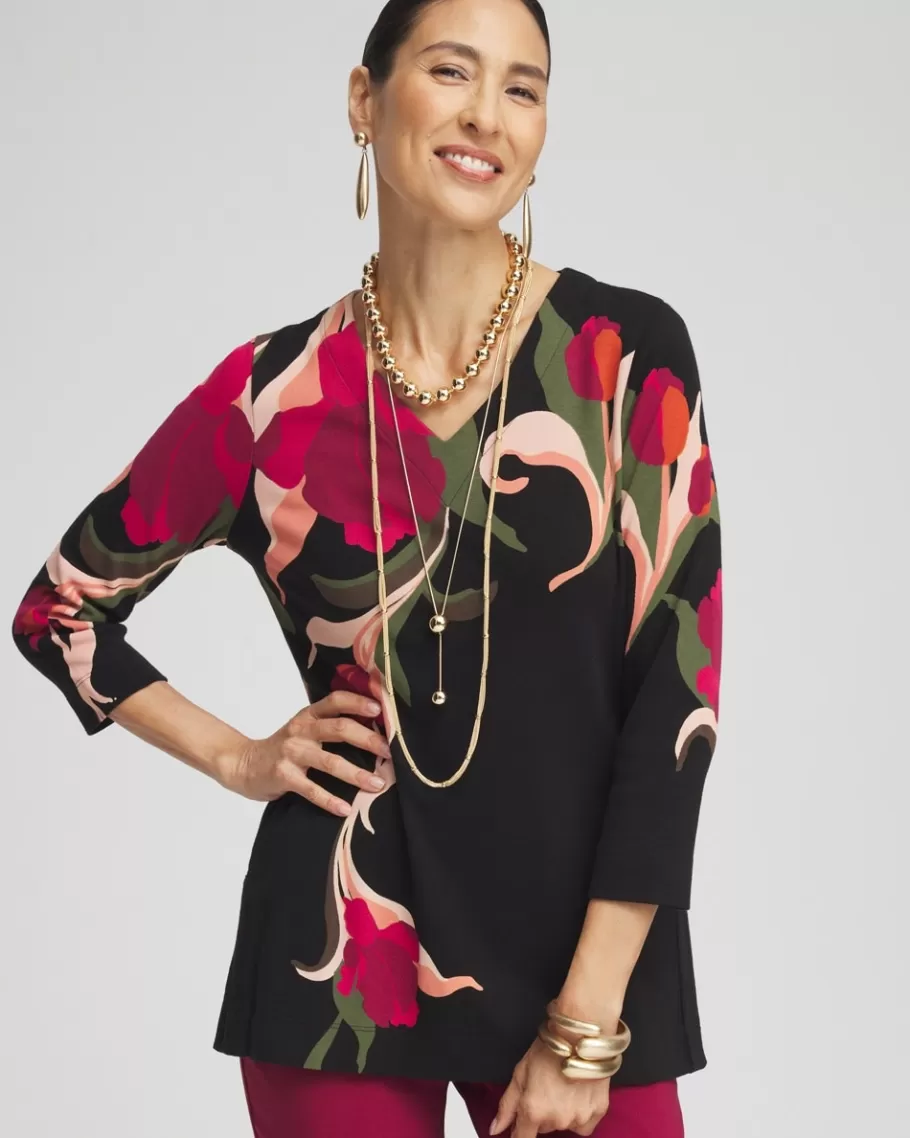 Chico's Swirl V-Neck Tunic