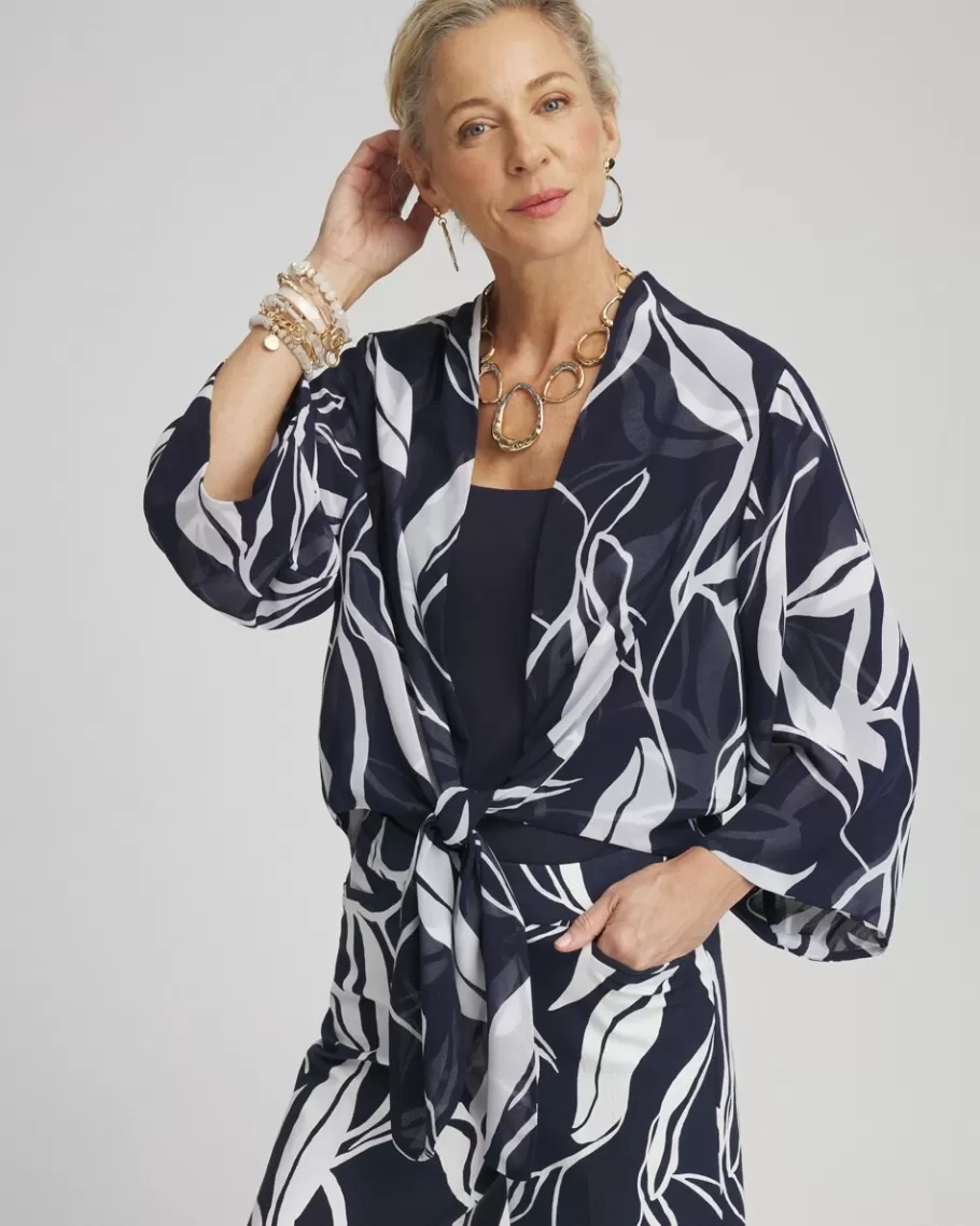 Chico's Tie Front Kimono