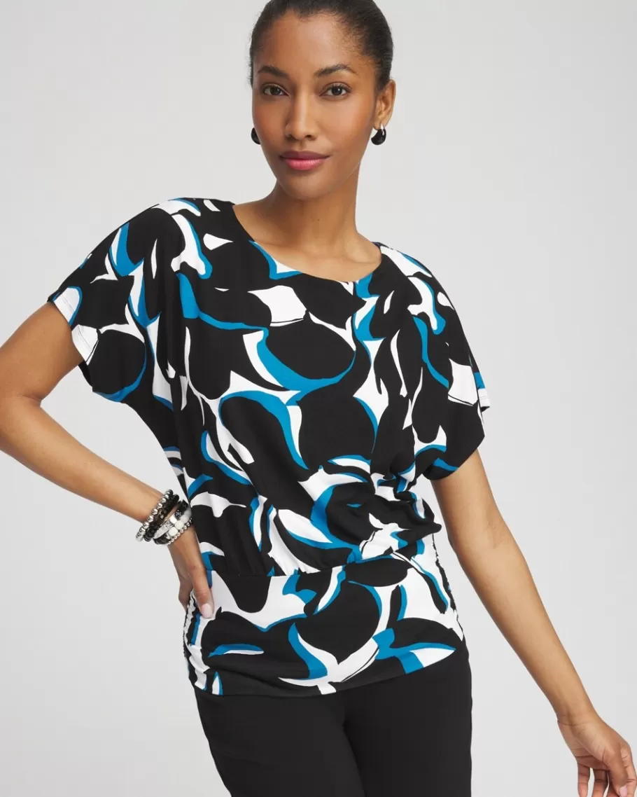 Chico's Touch Of Cool™ Abstract Banded Hem Top