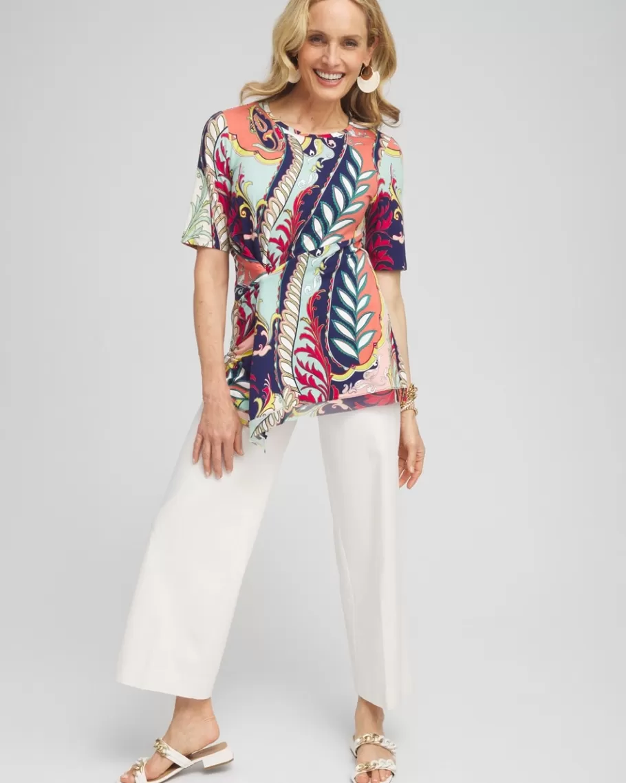 Chico's Touch Of Cool™ Abstract Draped Tunic