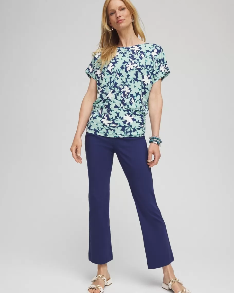 Chico's Touch Of Cool™ Floral Banded Hem Top