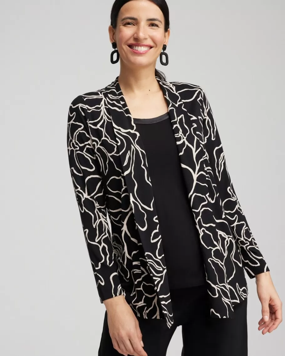 Chico's Touch Of Cool™ Floral Easy Cardigan