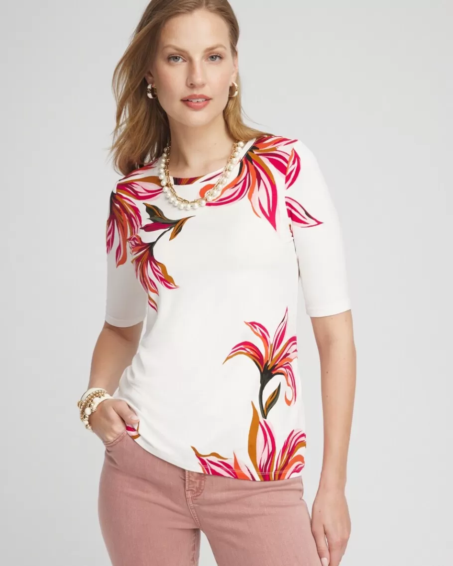 Chico's Touch Of Cool™ Lily Short Sleeve Tee