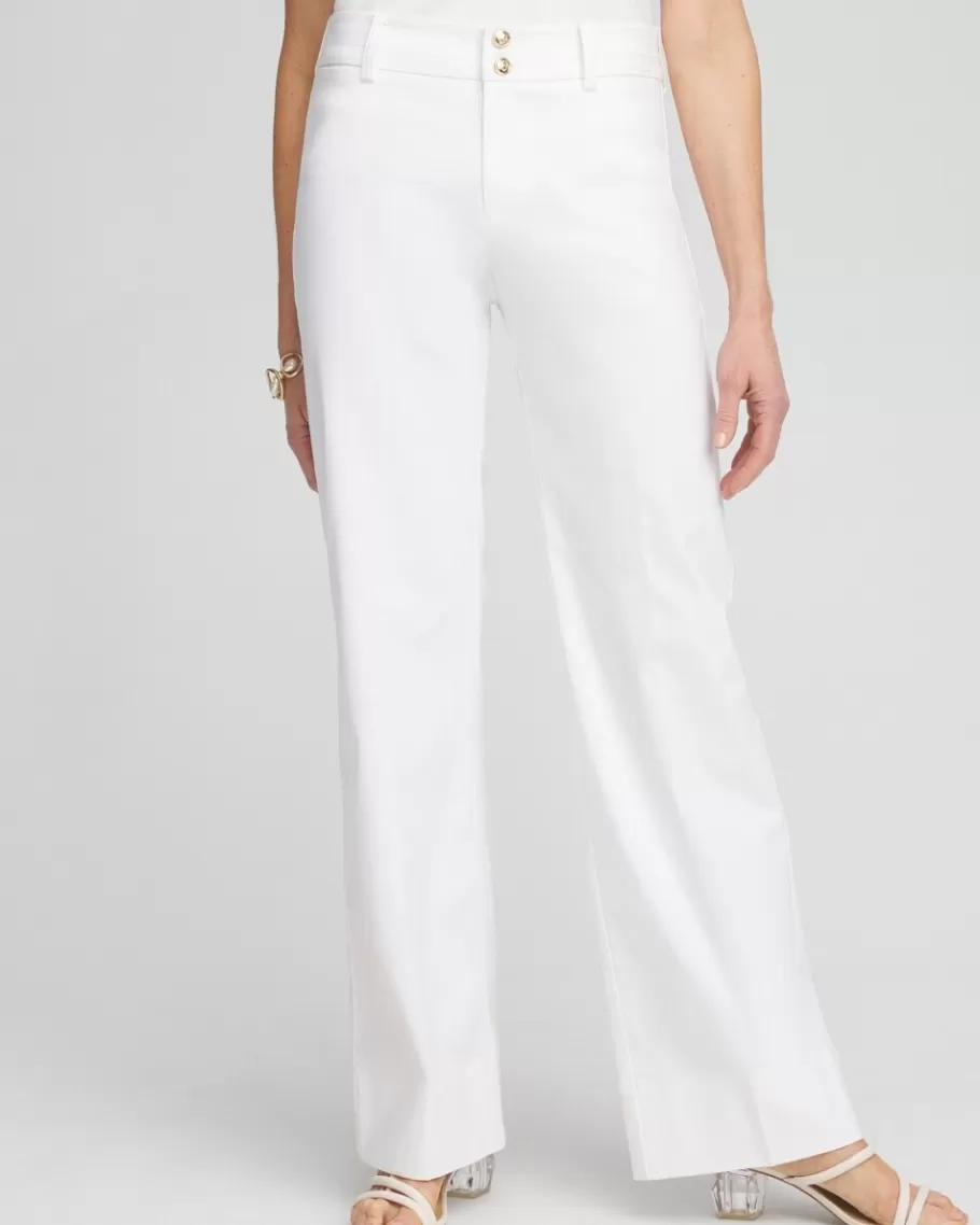 Chico's Trapunto Wide Leg Pants