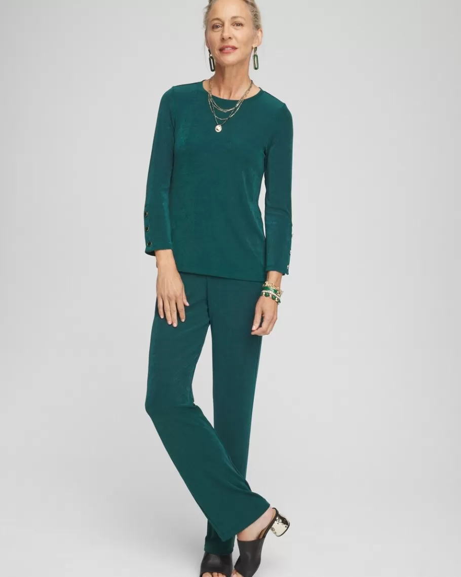 Chico's Travelers™ Button Sleeve Layering Top