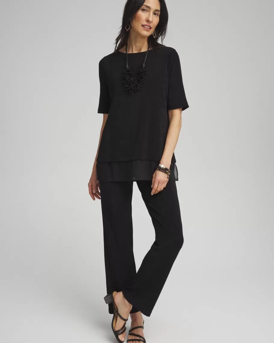 Chico's Travelers™ Chiffon Hem Top