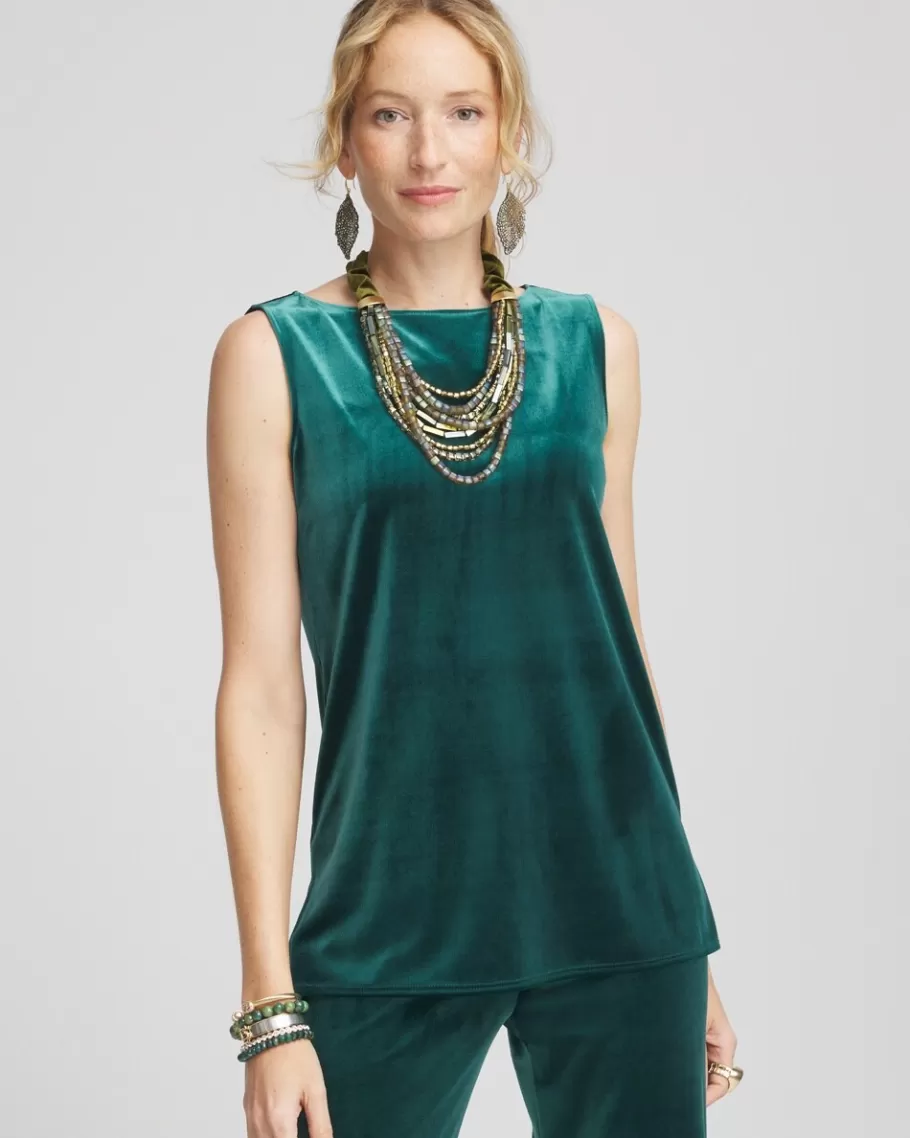 Chico's Travelers Collection Velvet Tank