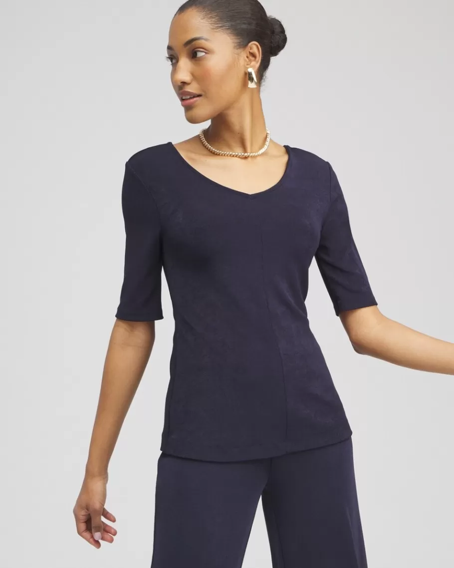 Chico's Travelers™ Double V-neck Top