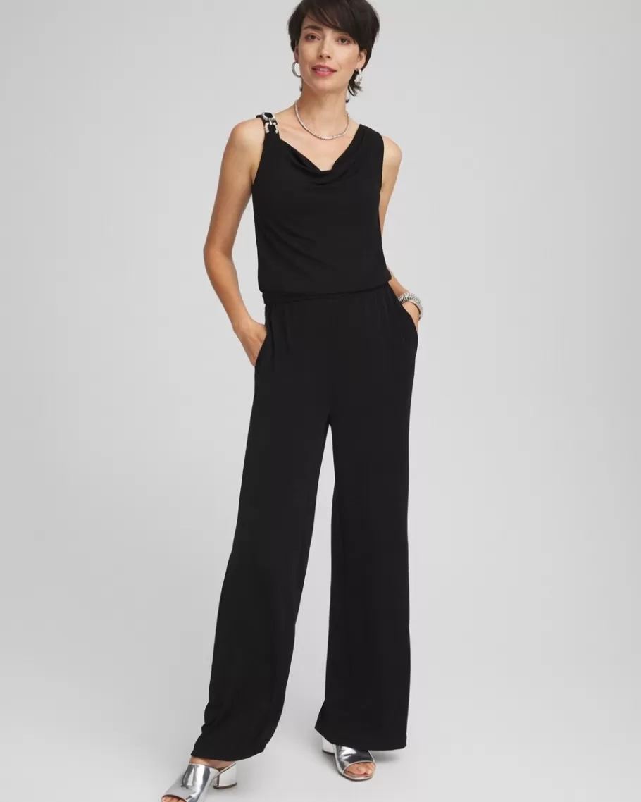 Chico's Travelers™ Drape Neck Jumpsuit