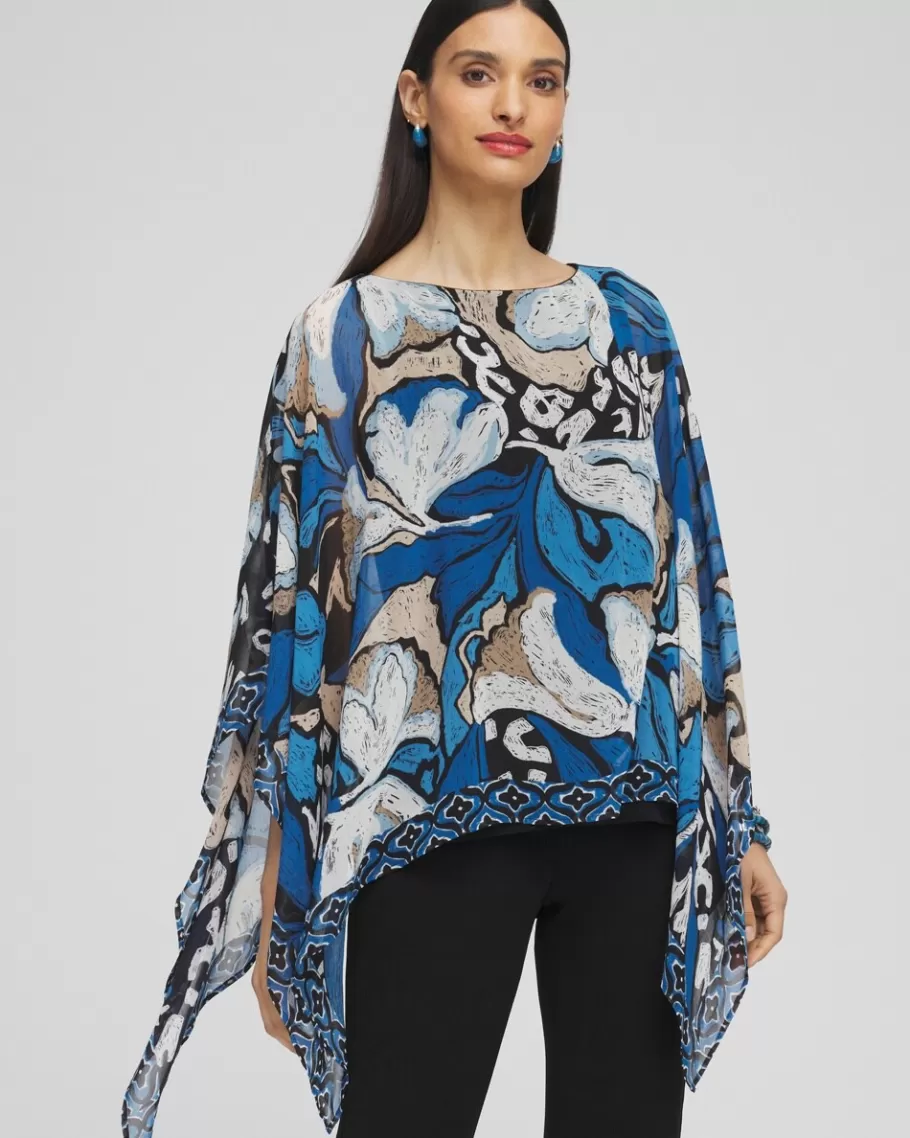 Chico's Travelers™ Floral Chiffon Layer Top