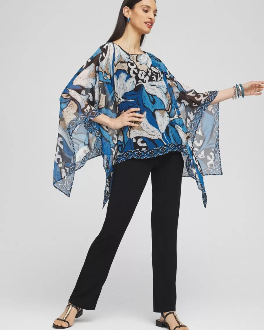 Chico's Travelers™ Floral Chiffon Layer Top