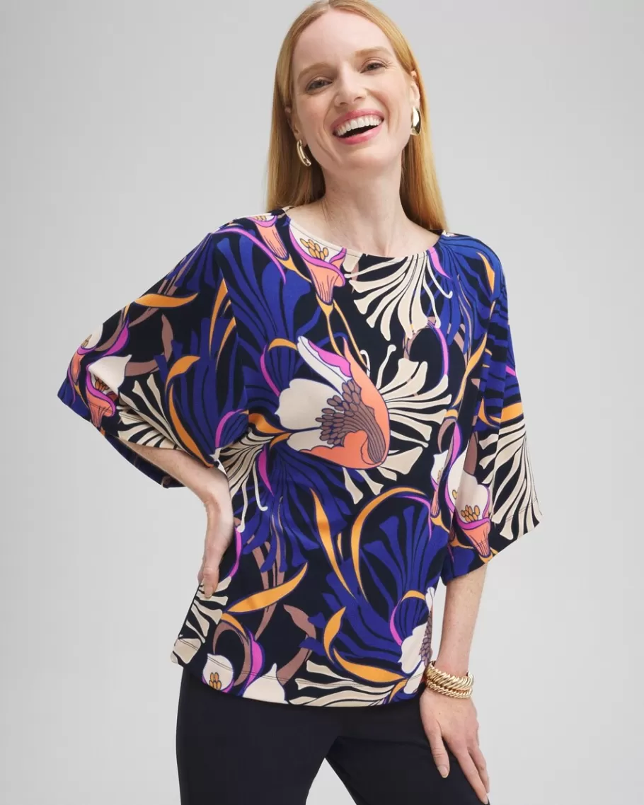 Chico's Travelers™ Floral Kimono Sleeve Top