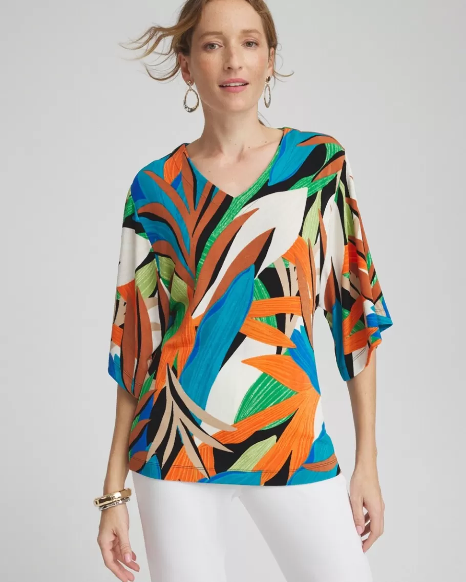 Chico's Travelers™ Palms Kimono Sleeve Top