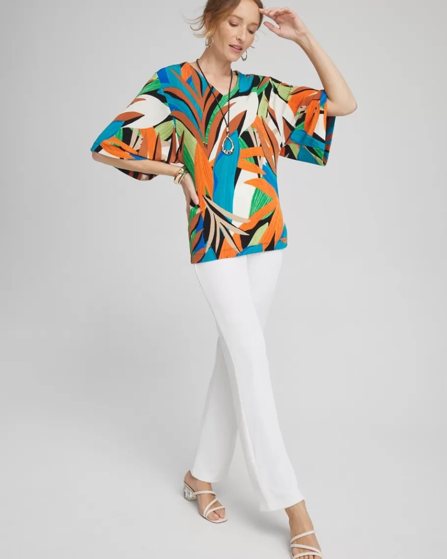 Chico's Travelers™ Palms Kimono Sleeve Top