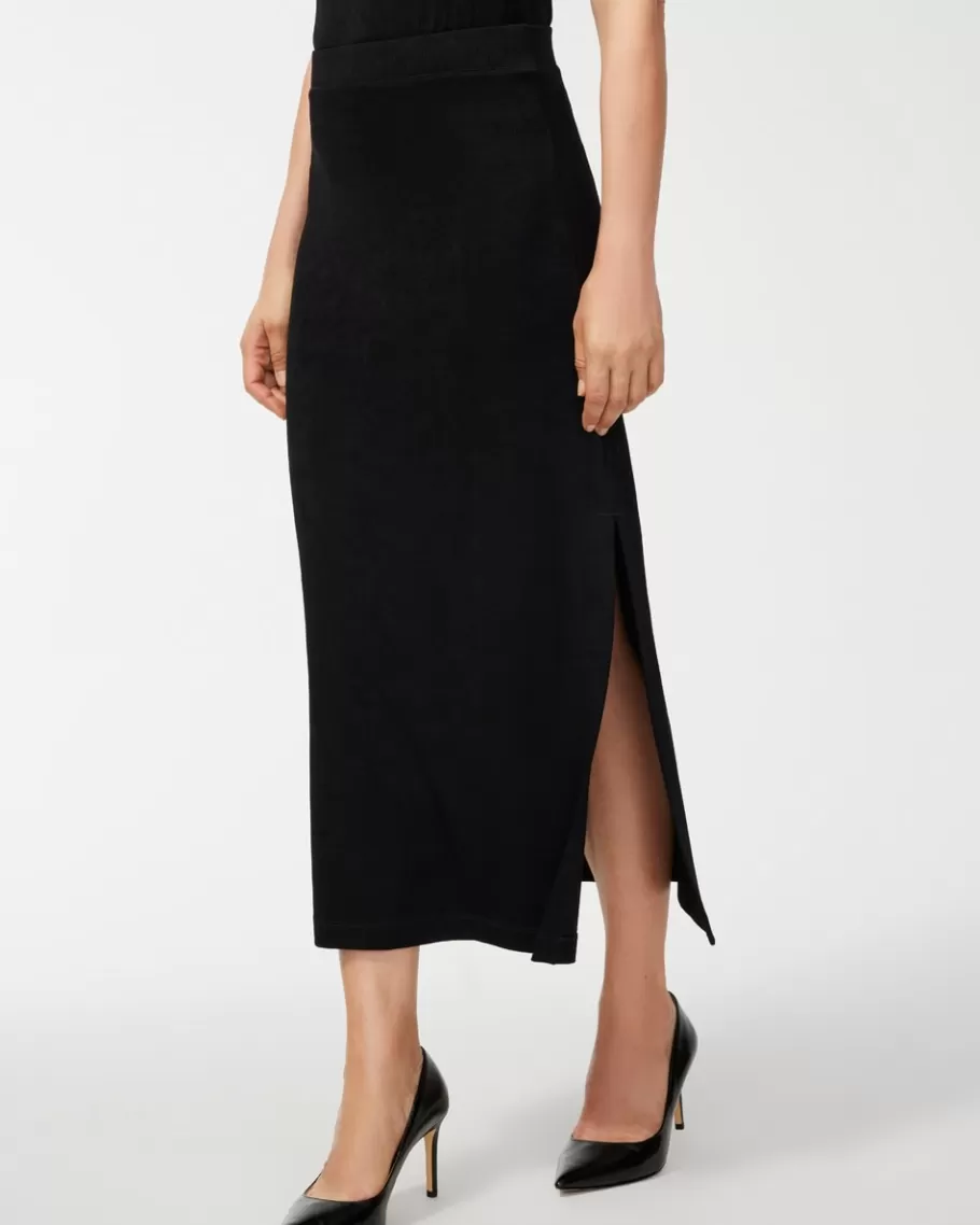 Chico's Travelers Side Slit Maxi Skirt