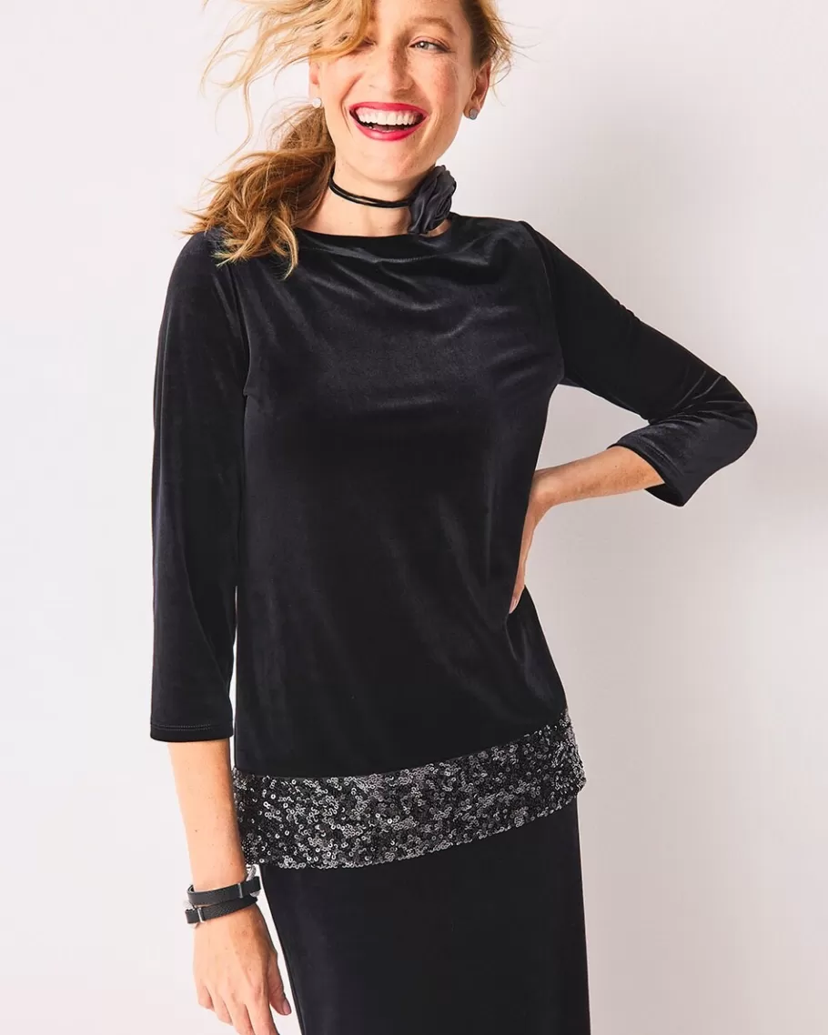 Chico's Travelers™ Velvet Sequin Tunic