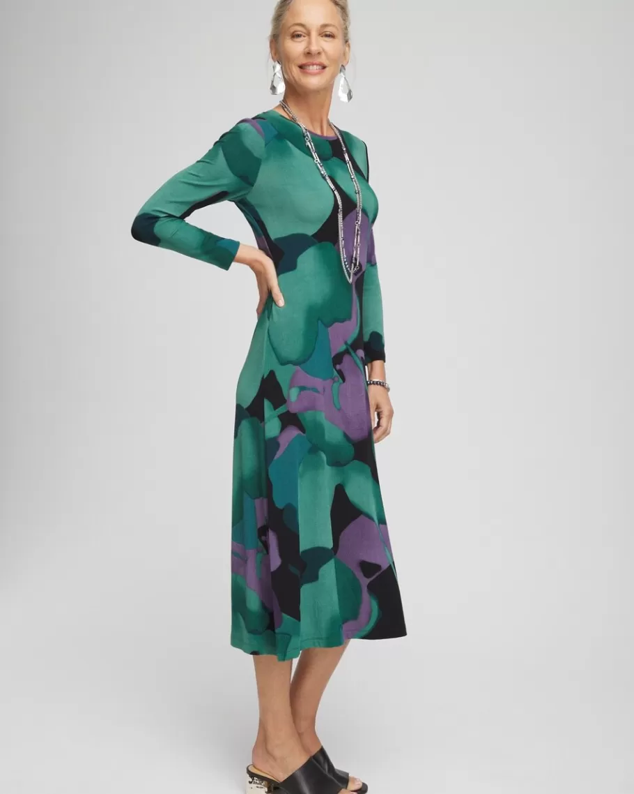 Chico's Travelers™ Watercolor Midi Dress