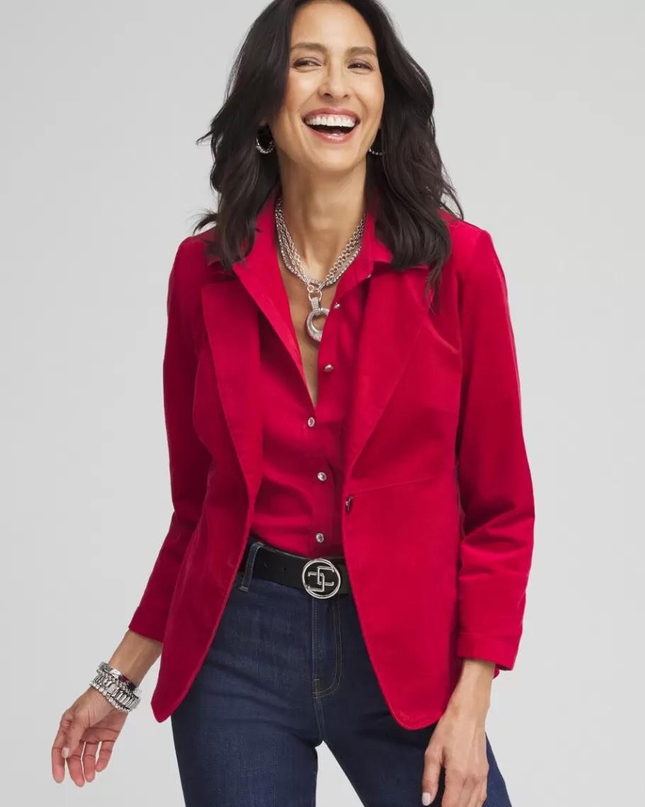 Chico's Velvet Blazer