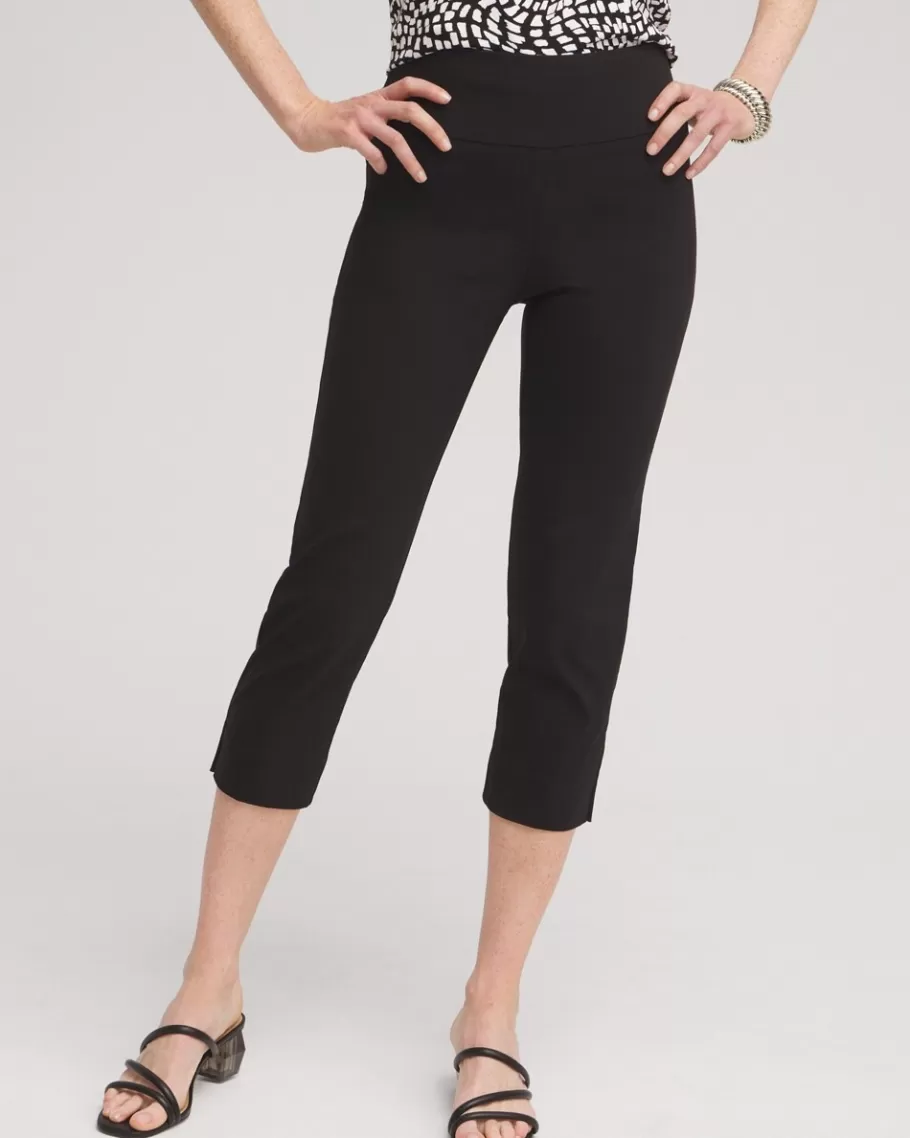 Chico's Wide Waistband Vented Pull-on Capris