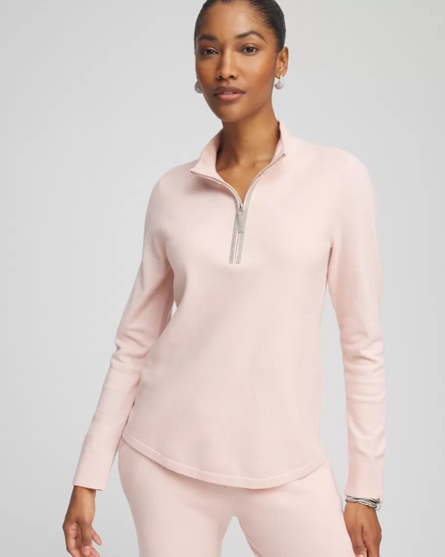 Chico's Zenergy® Luxe Half Zip Pullover Top