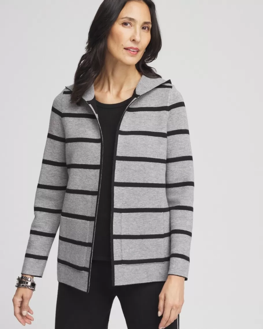 Chico's Zenergy® Luxe Reversible Stripe Cardigan